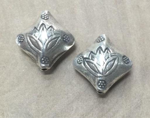 Thai Karen Hill Tribe Silver Beads BL953 (5 Beads)