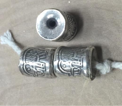 Thai Karen Hill Tribe Silver Beads BL956 (5 Beads)