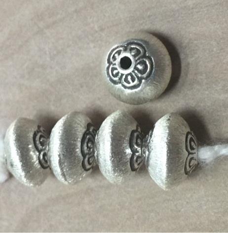 Thai Karen Hill Tribe Silver Beads BL972 (5 Beads)