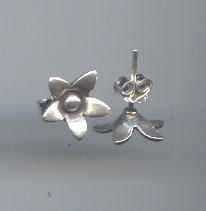 THAI KAREN HILL TRIBE SILVER EARRING ER169 