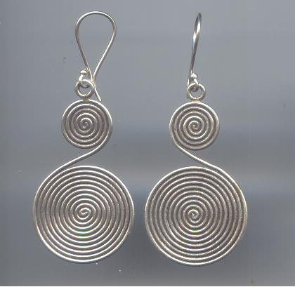Thai Karen Hill Tribe Silver Earring ER185 