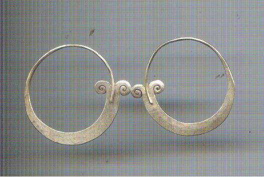 THAI KAREN HILL TRIBE SILVER EARRING ER242 