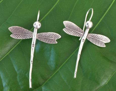 THAI KAREN HILL TRIBE SILVER EARRING ER276 