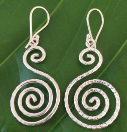 Thai Karen Hill Tribe Silver Earring ER295 