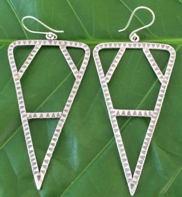 Thai Karen Hill Tribe Silver Earring ER341 