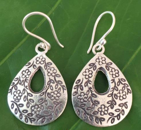 Thai Karen Hill Tribe Silver Earring ER369 