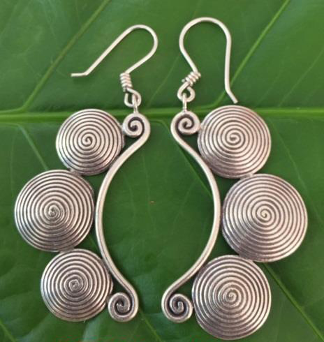 Thai Karen Hill Tribe Silver Earring ER395 