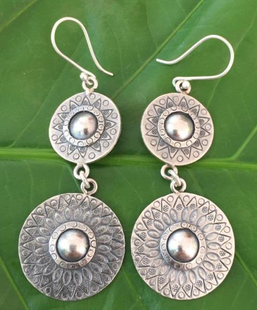 Thai Karen Hill Tribe Silver Earring ER412 