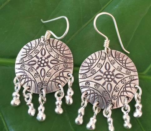 Thai Karen Hill Tribe Silver Earring ER415 