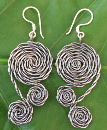 Thai Karen Hill Tribe Silver Earring ER420 