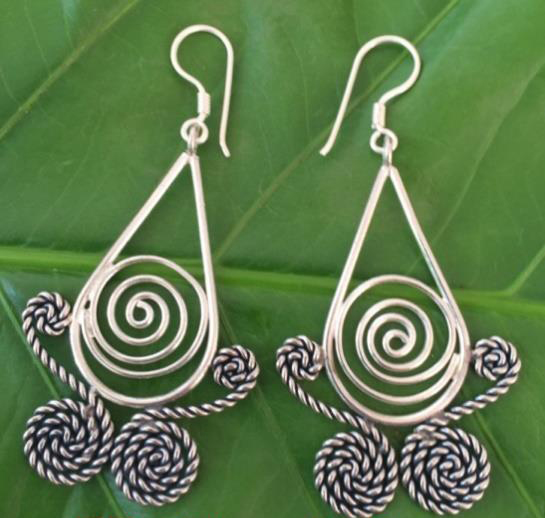 Thai Karen Hill Tribe Silver Earring ER421 