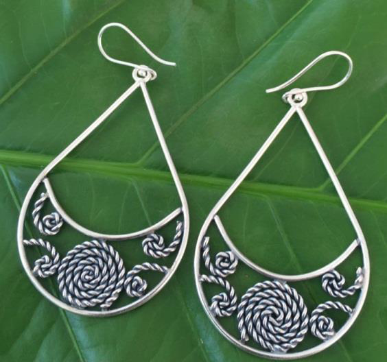Thai Karen Hill Tribe Silver Earring ER422 