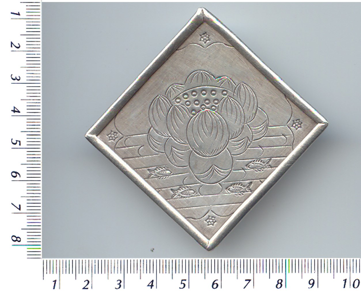 Thai Karen Hill Tribe Silver Lovely Calotropis Pendant NL052