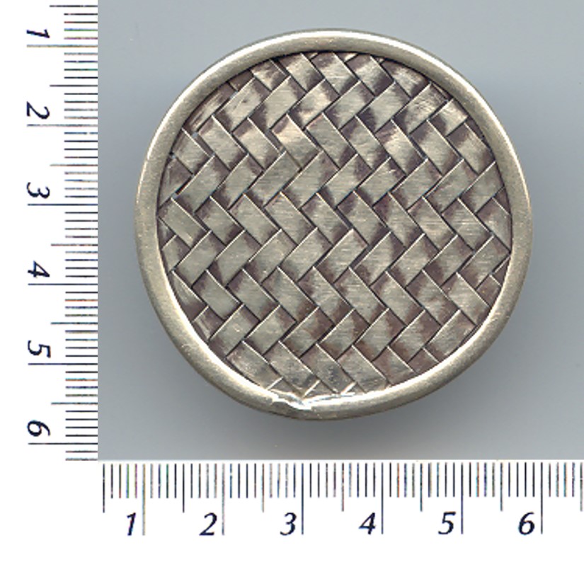 Thai Karen Hill Tribe Silver Woven Round Pendant  NL060