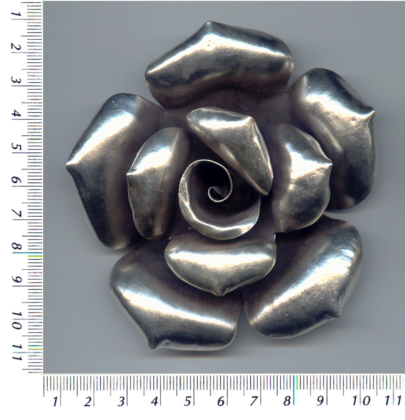 Thai Karen Hill Tribe Silver Grand Blooming Rose Flower Pendant NL103