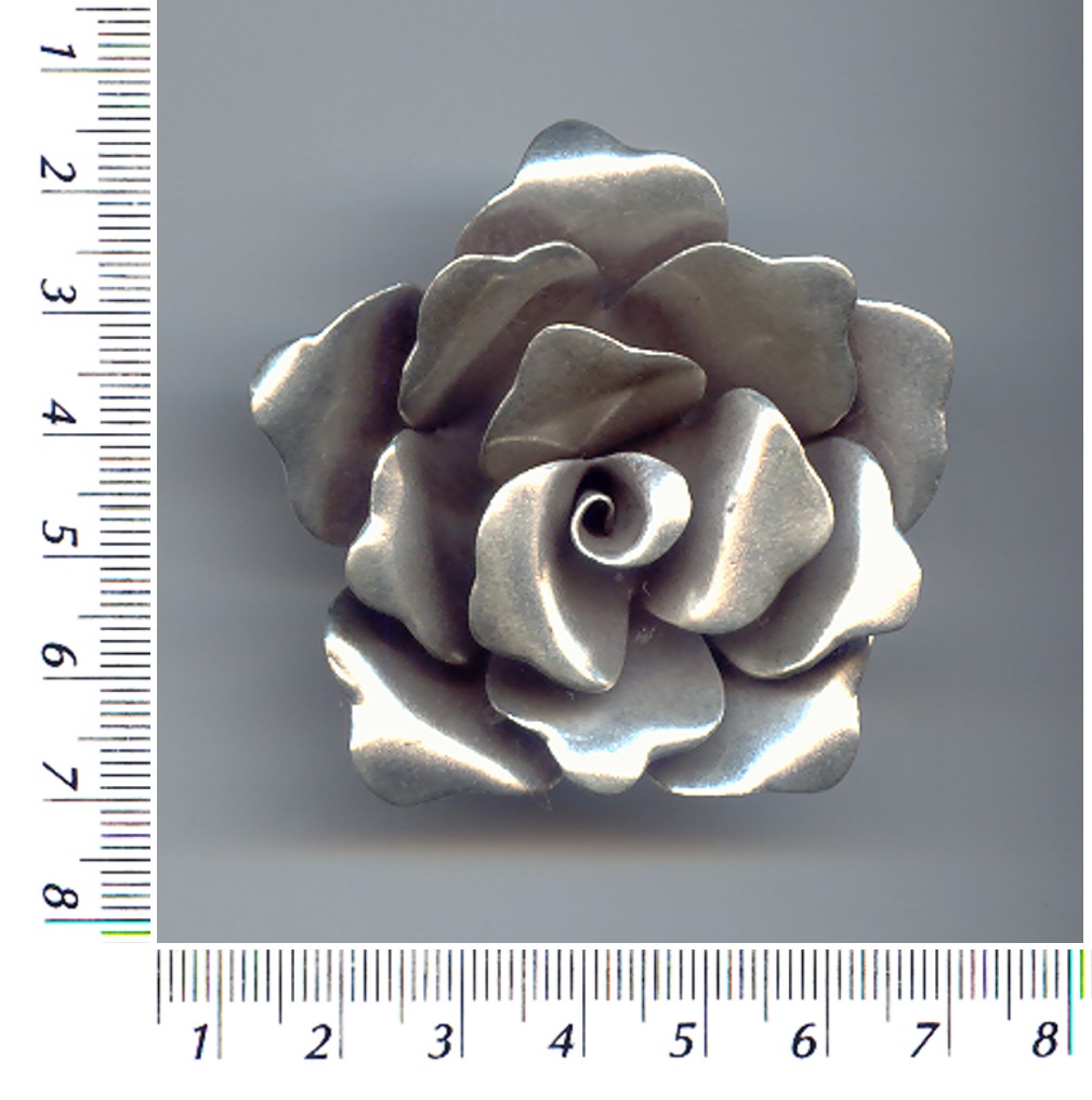 Thai Karen Hill Tribe Silver Blooming Rose Pendant NL104