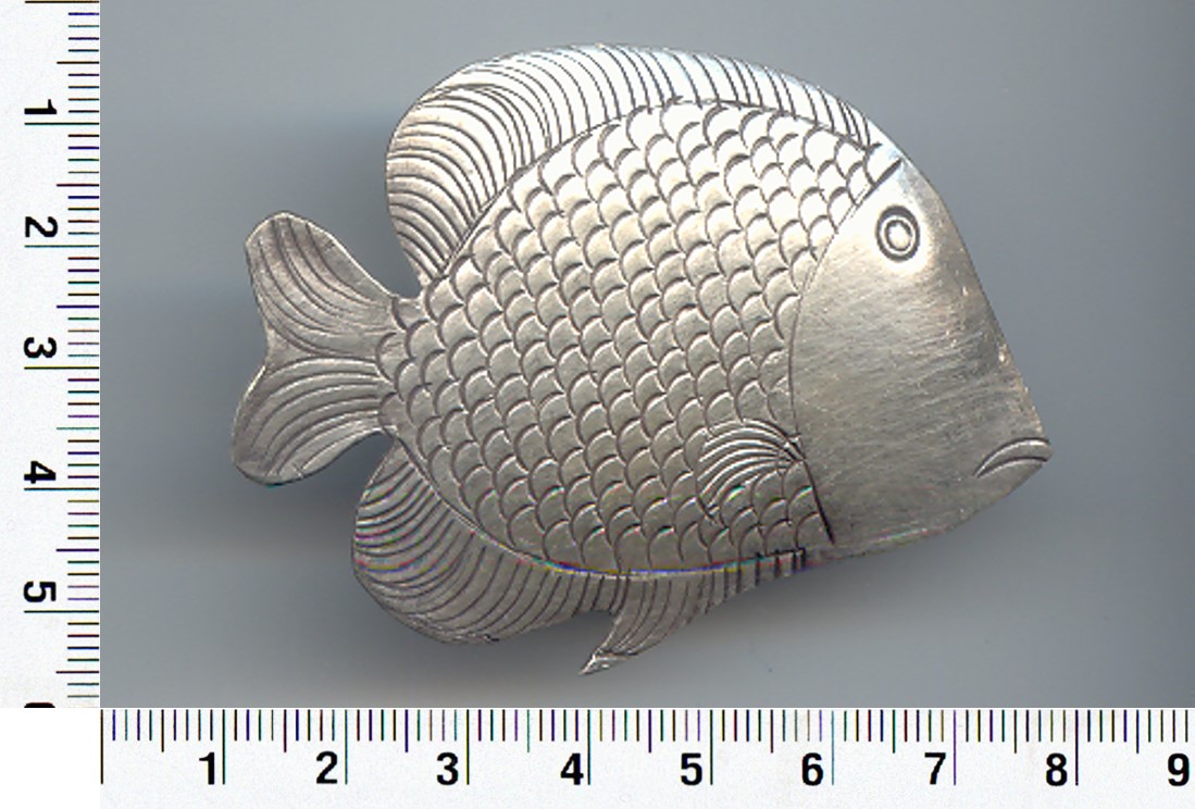 Thai Karen Hill Tribe Silver  Big Fish Pendant NL181