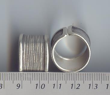 Thai Karen Hill Tribe Silver Striped Ring RR050 