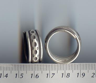 Thai Karen Hill Tribe Silver Oval Pit Ring RR059 