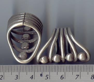 Thai Karen Hill Tribe Silver Multi-Eye Wire Ring RR076 